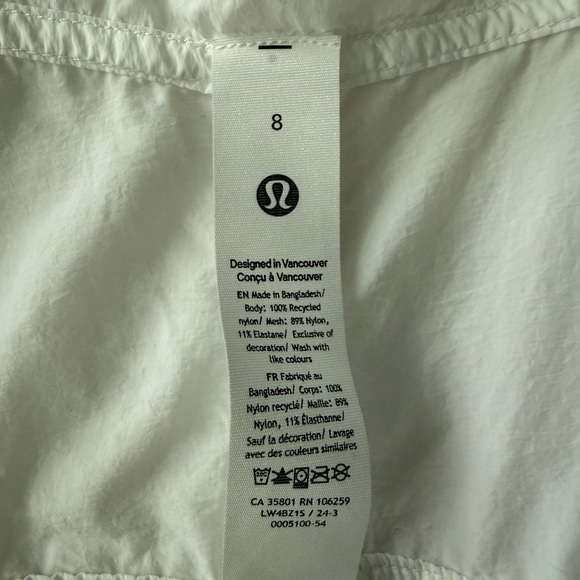 Lululemon Athletica White Hooded Windbreaker - Picture 8 of 11